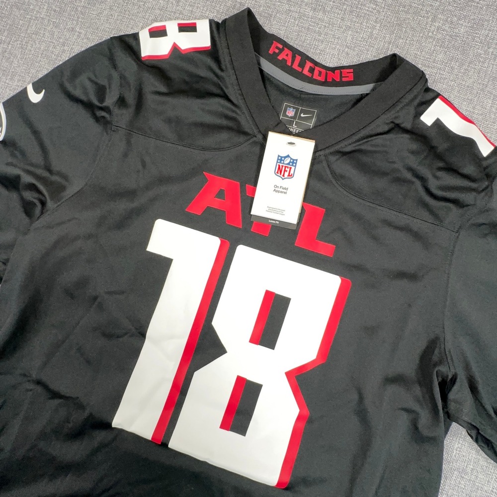 Nike Atlanta Falcons Kirk Cousins Jersey Mens Large Black 18 NFL Game Player NEW